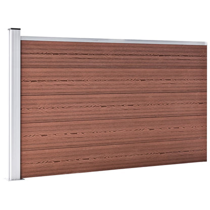 Garden Fence WPC 175x105 cm Brown