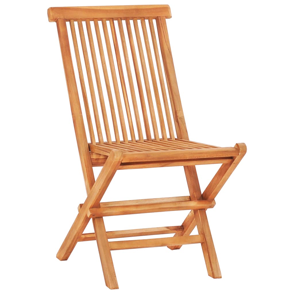 7 Piece Folding Outdoor Dining Set Solid Teak Wood