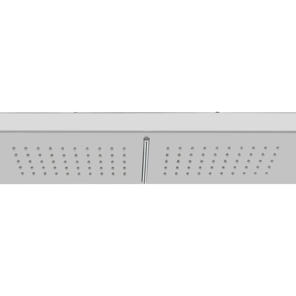 Outdoor Shower with Tray WPC Stainless Steel