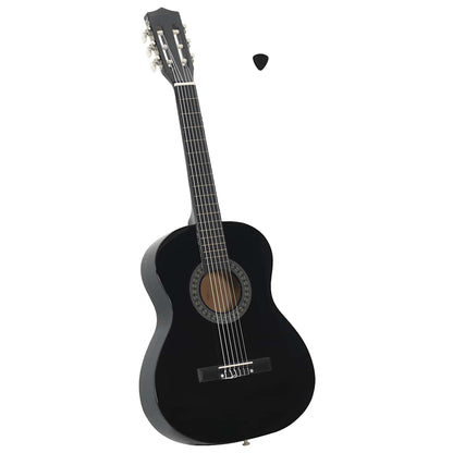 Classical Guitar for Beginner and Kids Black 3/4 36"