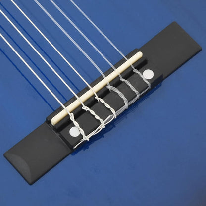 Classical Guitar for Beginner and Kids Blue 1/2 34"