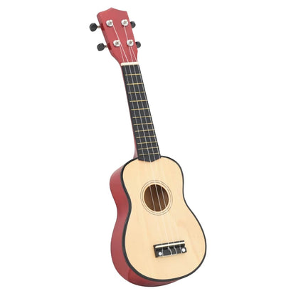 Soprano Ukulele Set with Bag for Kids Light Wood 21"