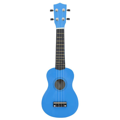 Soprano Ukulele Set with Bag for Kids Baby Blue 21"