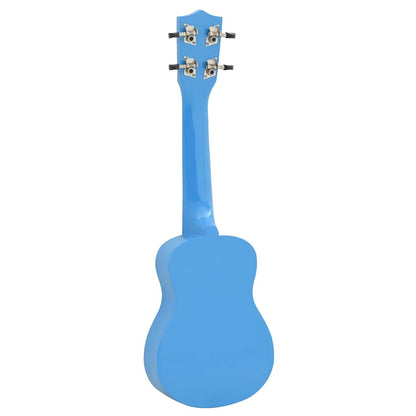 Soprano Ukulele Set with Bag for Kids Baby Blue 21"