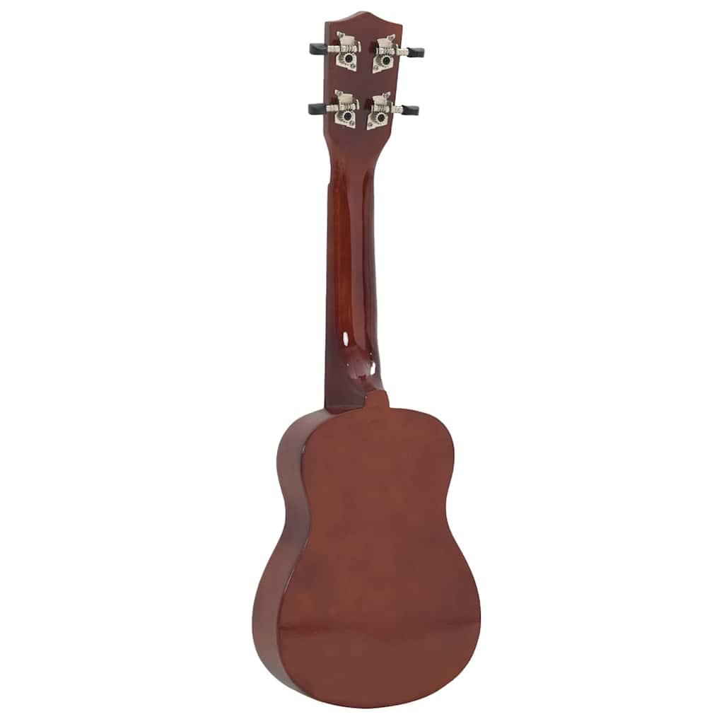 Soprano Ukulele Set with Bag for Kids Dark Wood 23"