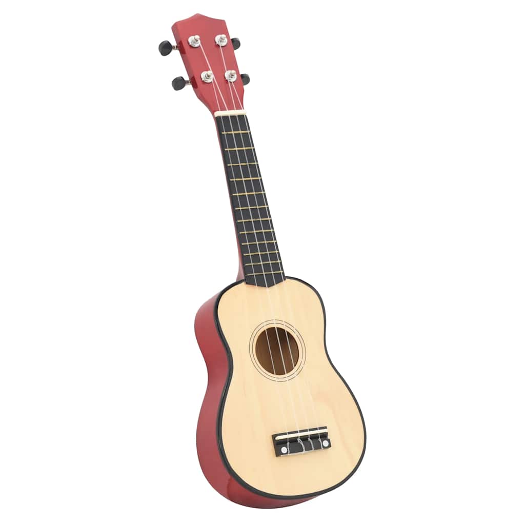 Soprano Ukulele Set with Bag for Kids Light Wood 23"
