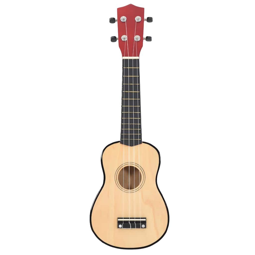 Soprano Ukulele Set with Bag for Kids Light Wood 23"