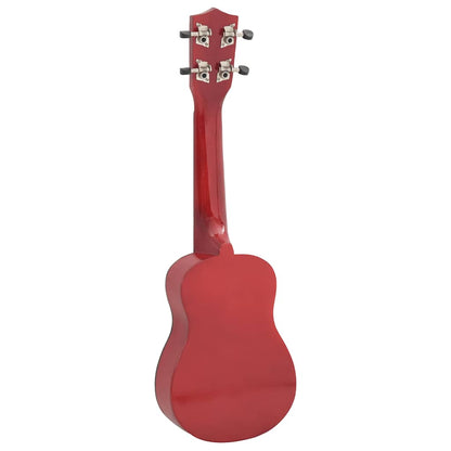 Soprano Ukulele Set with Bag for Kids Light Wood 23"