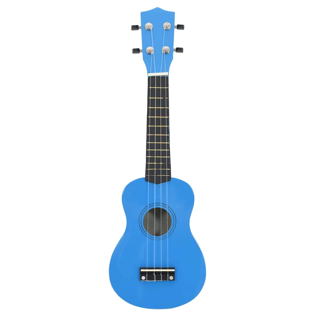 Soprano Ukulele Set with Bag for Kids Baby Blue 23"