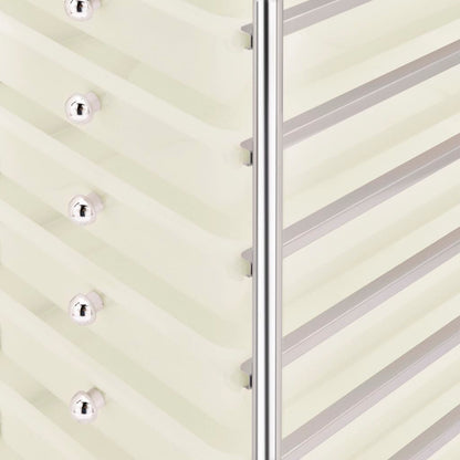 10-Drawer Mobile Storage Trolley White Plastic
