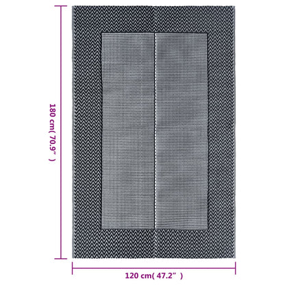 Outdoor Carpet ARAKIL Grey 120x180 cm PP