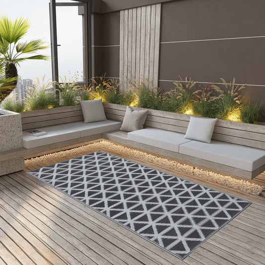 Outdoor Carpet ARAKIL Black 80x150 cm PP