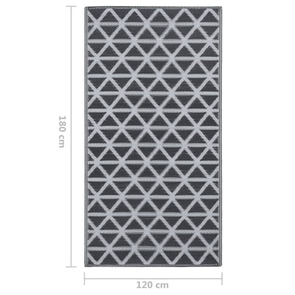 Outdoor Carpet ARAKIL Black 120x180 cm PP