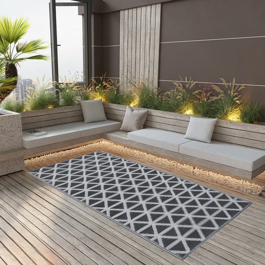 Outdoor Carpet ARAKIL Black 120x180 cm PP