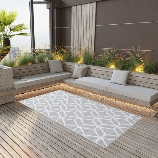 Outdoor Carpet ARAKIL Grey 160x230 cm PP