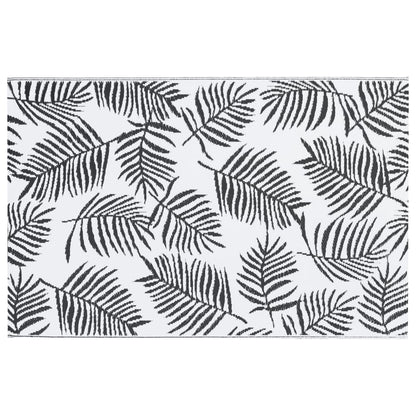 Outdoor Carpet ARAKIL White and Black 160x230 cm PP