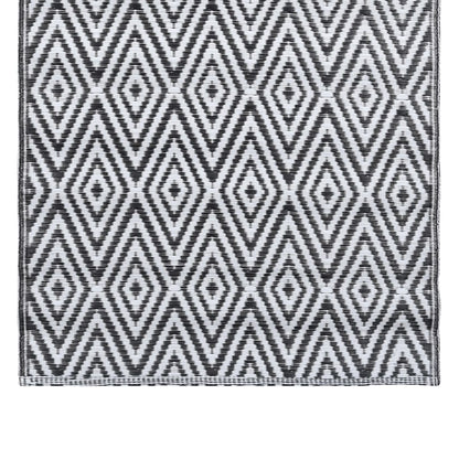 Outdoor Carpet ARAKIL White and Black 80x150 cm PP