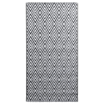 Outdoor Carpet ARAKIL White and Black 160x230 cm PP
