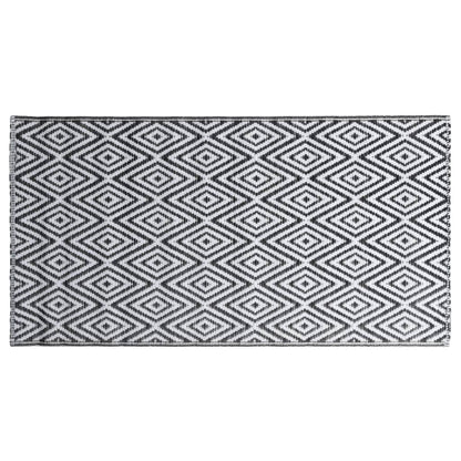 Outdoor Carpet ARAKIL White and Black 160x230 cm PP