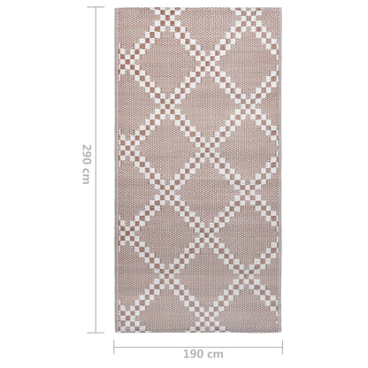 Outdoor Carpet ARAKIL Brown 190x290 cm PP