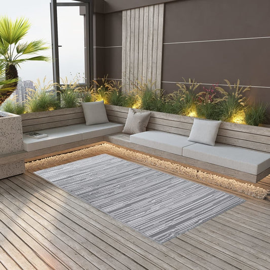 Outdoor Carpet ARAKIL Grey 120x180 cm PP