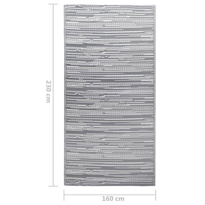 Outdoor Carpet ARAKIL Grey 160x230 cm PP
