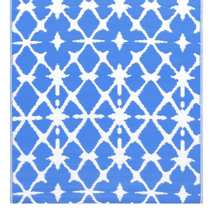 Outdoor Carpet ARAKIL Blue and White 80x150 cm PP