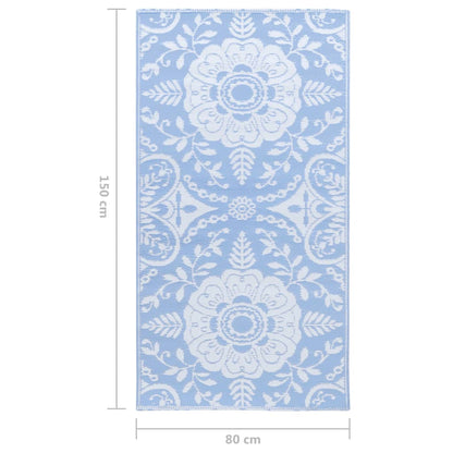 Outdoor Carpet ARAKIL Baby Blue 80x150 cm PP