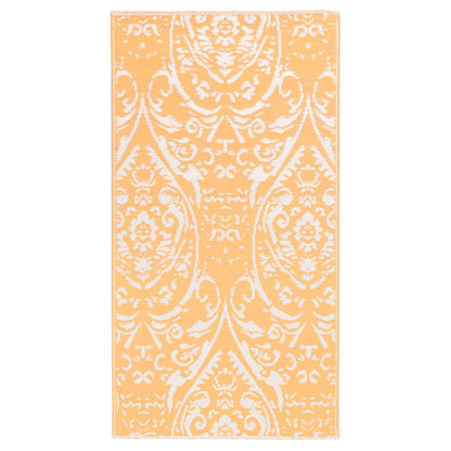 Outdoor Carpet ARAKIL Orange and White 160x230 cm PP