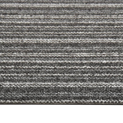 Carpet Floor Tiles 20 pcs 5 m² 50x50 cm Striped Anthracite