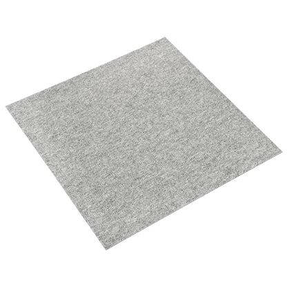 Carpet Floor Tiles 20 pcs 5 m² 50x50 cm Light Grey