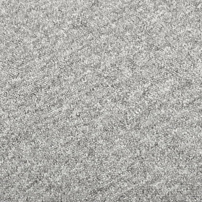 Carpet Floor Tiles 20 pcs 5 m² 50x50 cm Light Grey