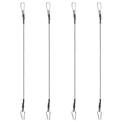 Ropes with Carabiner 4 pcs Rubber