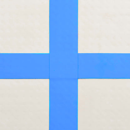 Inflatable Gymnastics Mat with Pump 300x100x15 cm PVC Blue