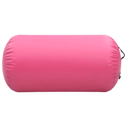 Inflatable Gymnastic Roll with Pump 120x90 cm PVC Pink