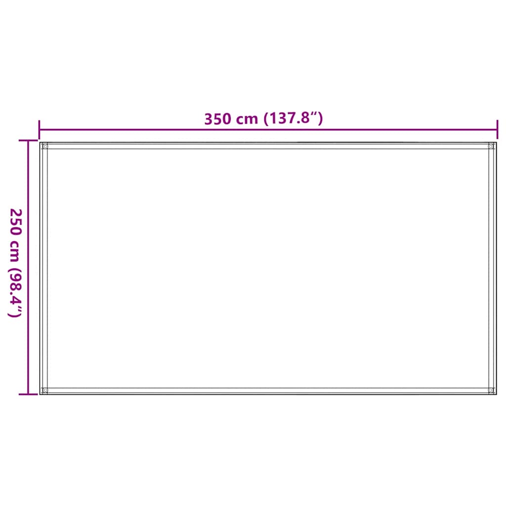 Tent Carpet 250x350 cm Anthracite