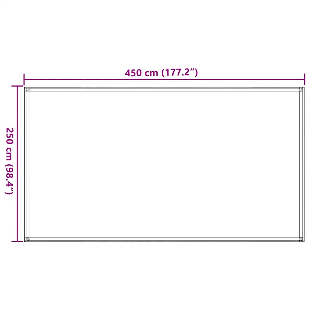 Tent Carpet 250x450 cm Anthracite