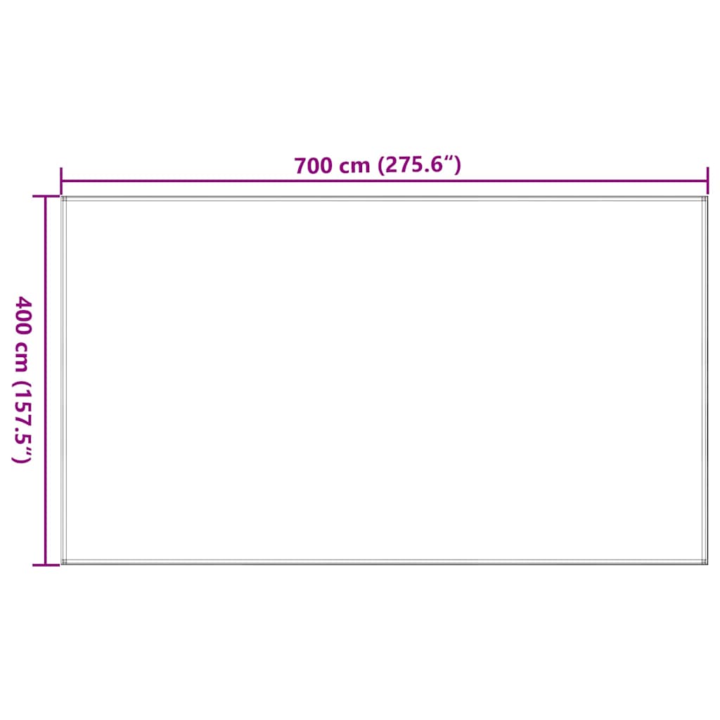 Tent Carpet 400x700 cm Anthracite