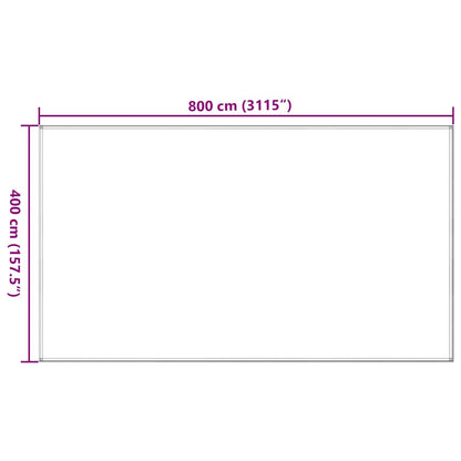 Tent Carpet 400x800 cm Anthracite HDPE