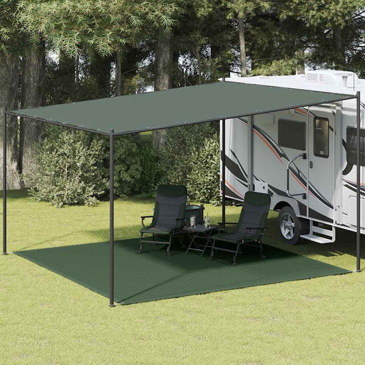 Tent Carpet 400x400 cm Dark Green HDPE
