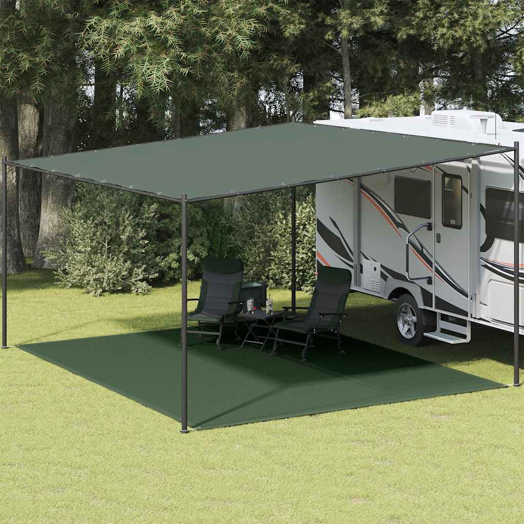Tent Carpet 400x500 cm Dark Green HDPE