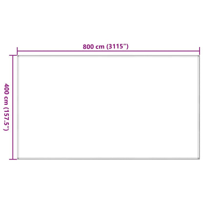 Tent Carpet 400x800 cm Dark Green HDPE
