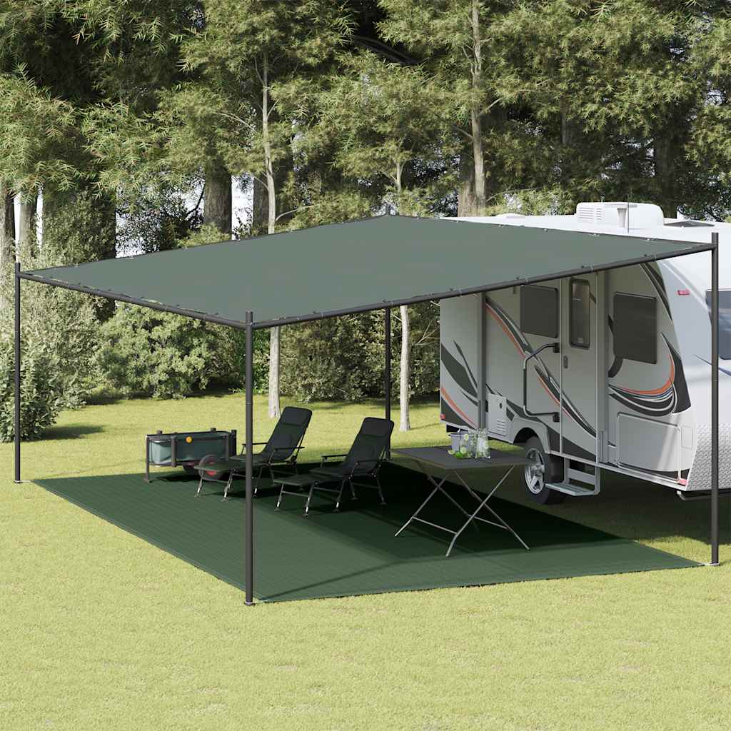 Tent Carpet 400x800 cm Dark Green HDPE