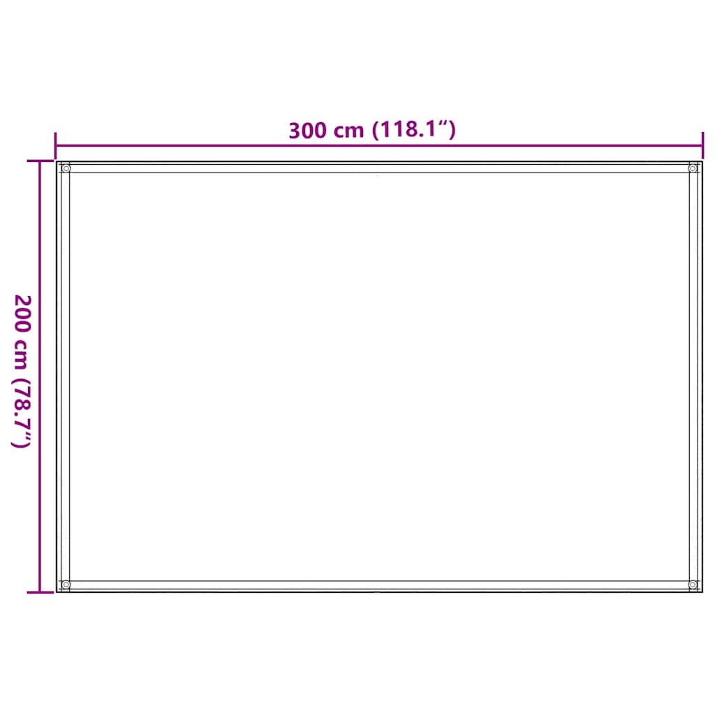 Tent Carpet 200x300 cm Blue HDPE