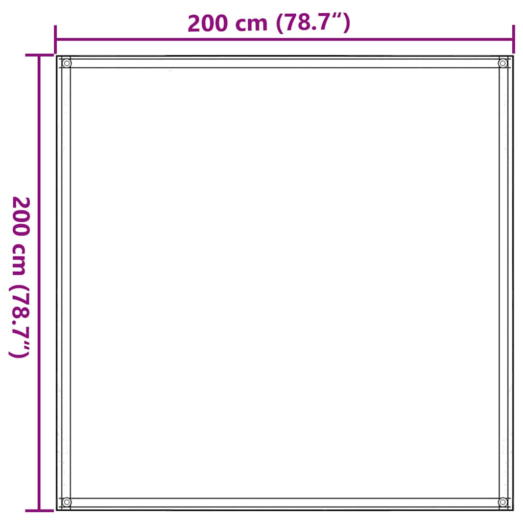 Tent Carpet 200x200 cm Taupe