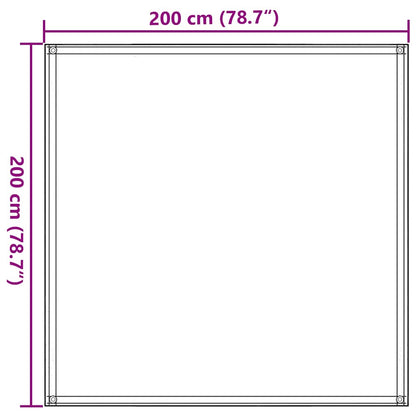 Tent Carpet 200x200 cm Taupe