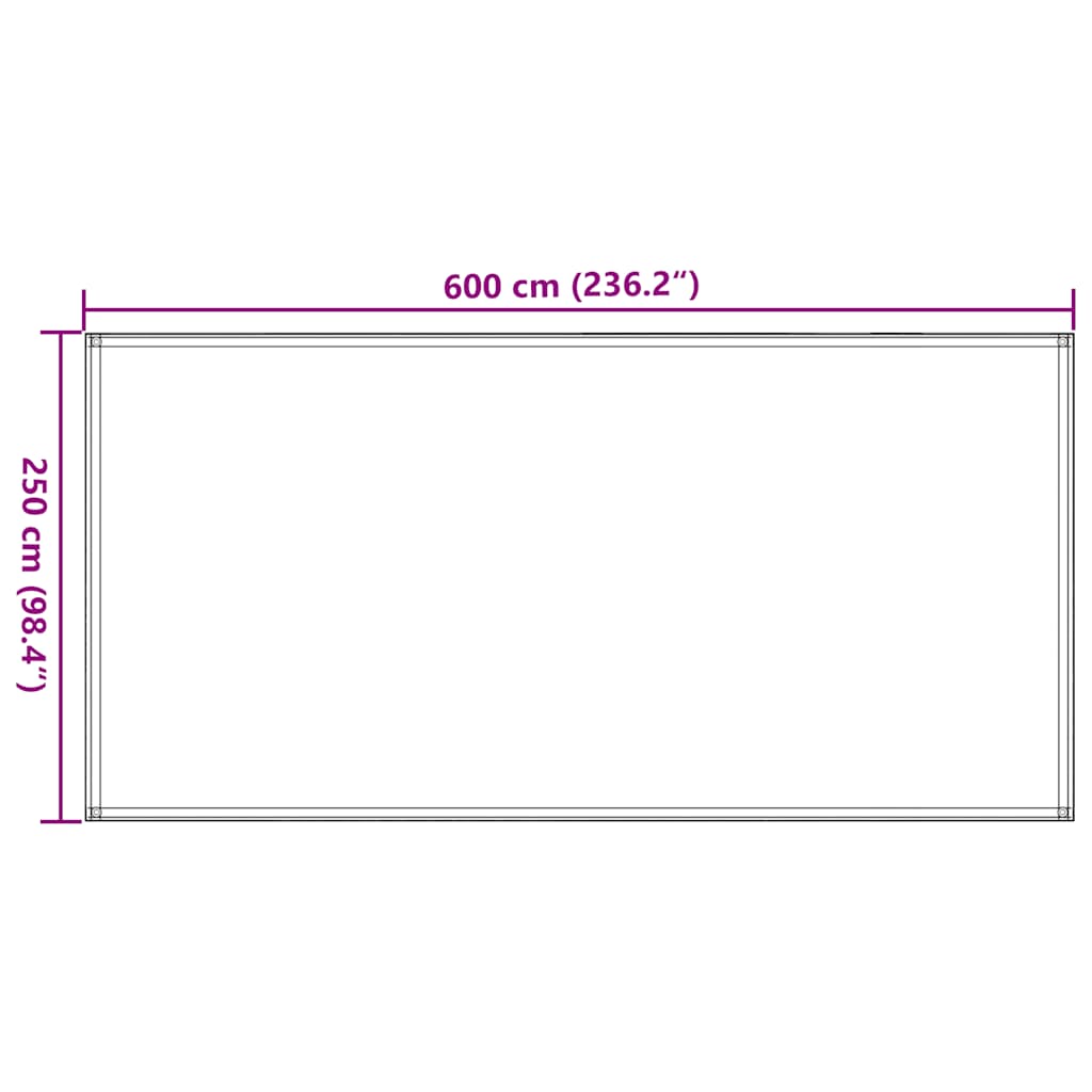 Tent Carpet 250x600 cm Taupe