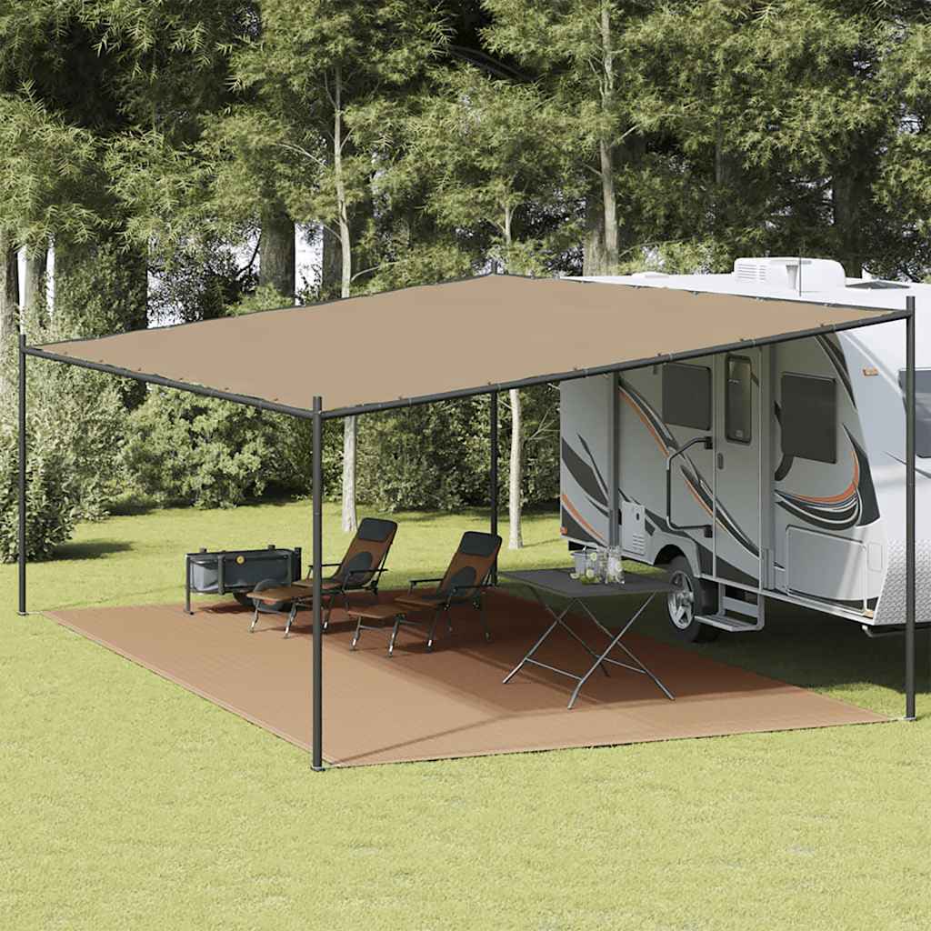 Tent Carpet Taupe 400x700 cm HDPE