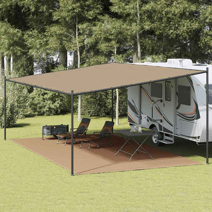 Tent Carpet Taupe 400x700 cm HDPE