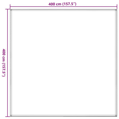 Tent Carpet 400x400 cm Brown